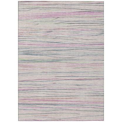 Modulyn Pink Washable Indoor - Outdoor Rug - LOOMLAN - LOOMLAN Rugs - Outdoor Rugs