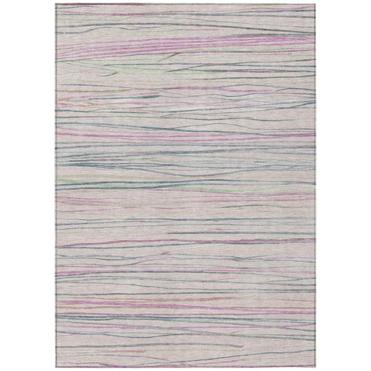 Modulyn Pink Washable Indoor - Outdoor Rug - LOOMLAN - LOOMLAN Rugs - Outdoor Rugs