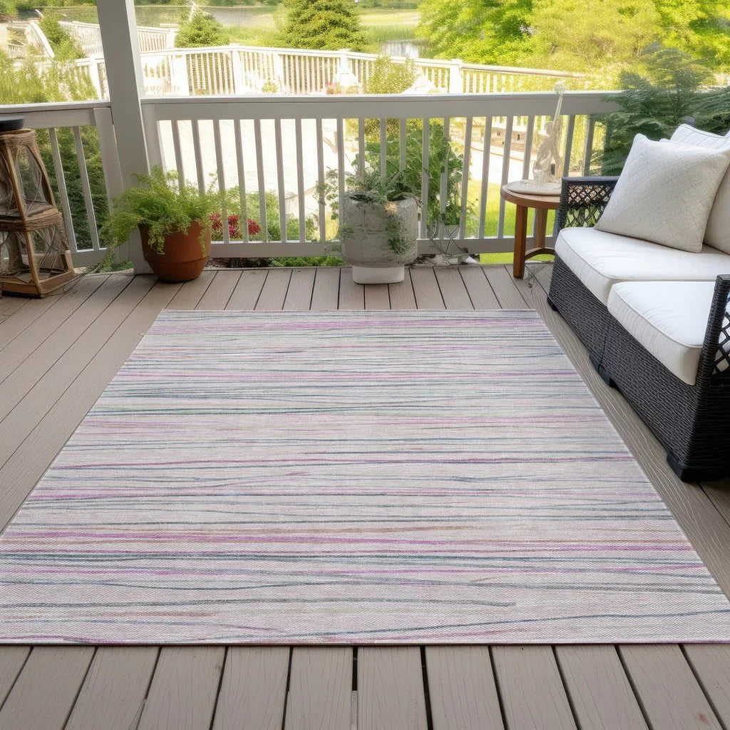 Modulyn Pink Washable Indoor - Outdoor Rug - LOOMLAN - LOOMLAN Rugs - Outdoor Rugs