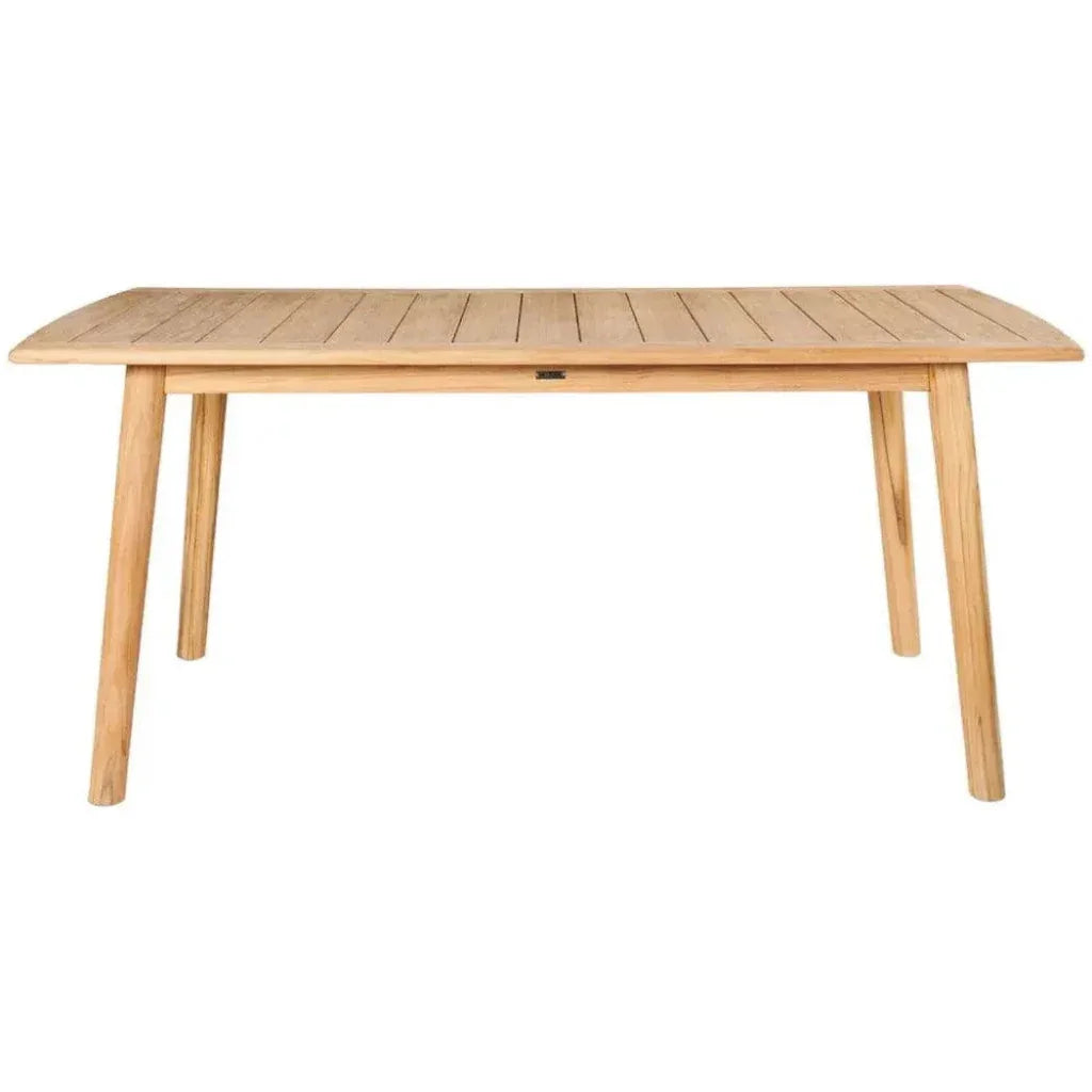 Modurn Rectangular Teak Outdoor Dining Table-Outdoor Dining Tables-HiTeak-LOOMLAN