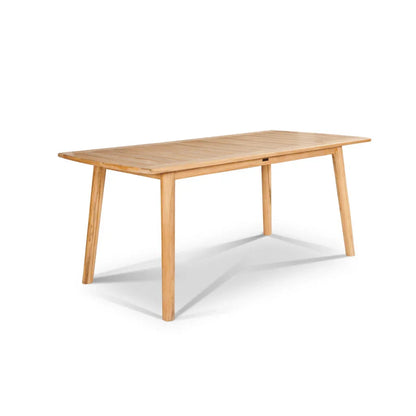 Modurn Teak Patio Rectangular Dining Set 5PC-Outdoor Dining Sets-HiTeak-LOOMLAN