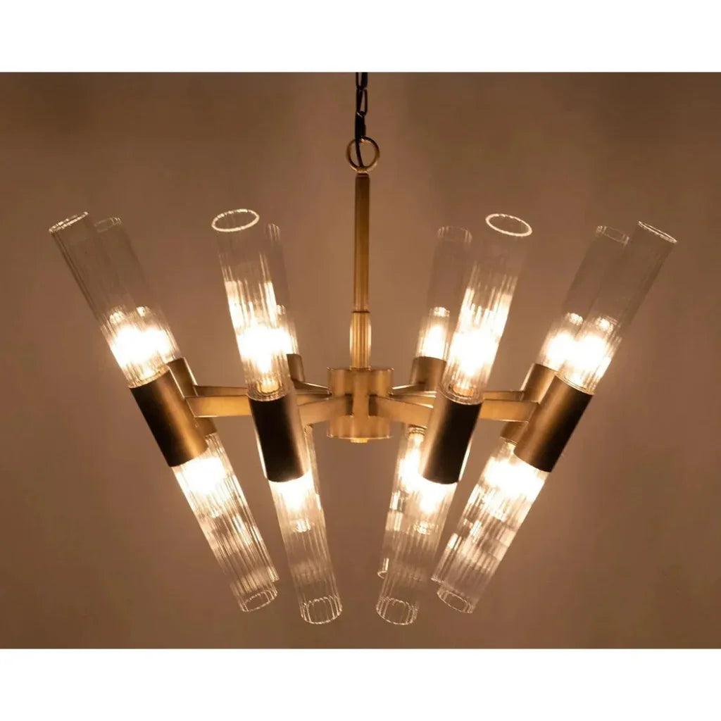 Moira Chandelier, Aged Brass Finish - LOOMLAN - Noir - Chandeliers
