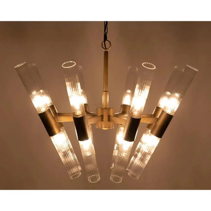 Moira Chandelier, Aged Brass Finish - LOOMLAN - Noir - Chandeliers