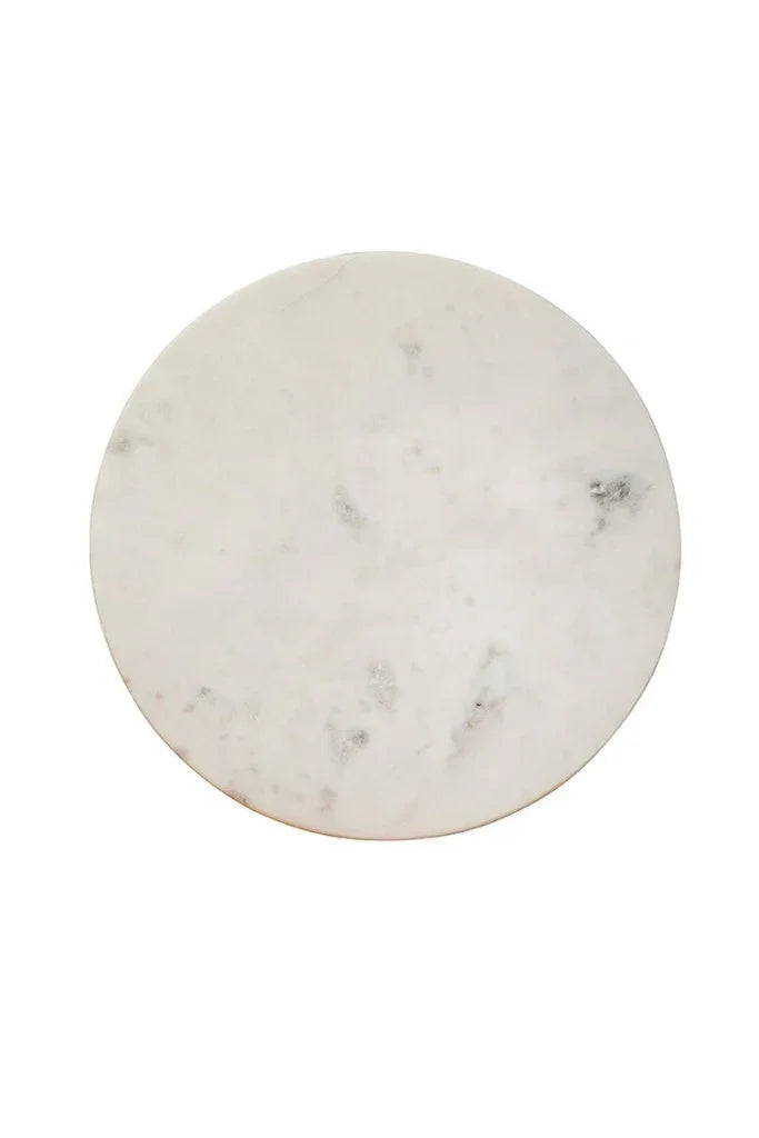 Moira Marble Top Round Side Table - LOOMLAN - Furniture Classics - Side Tables