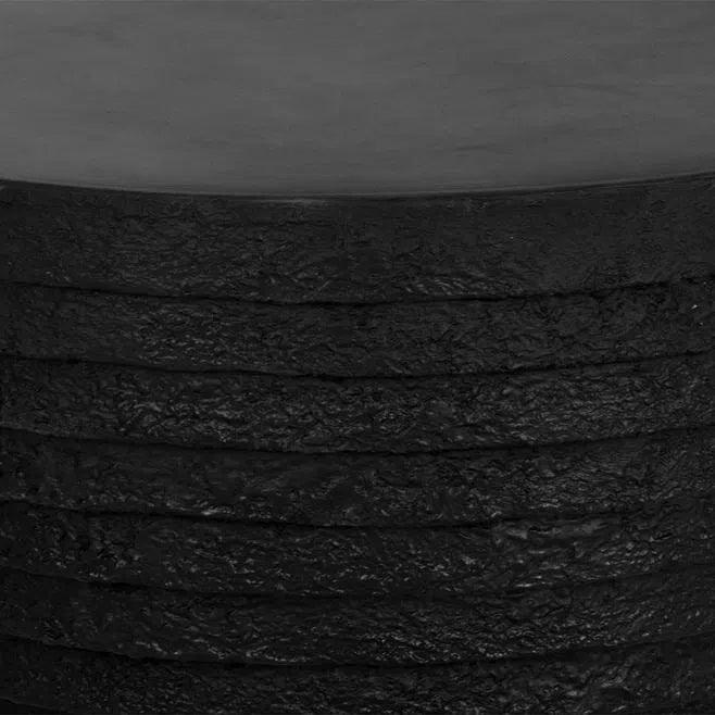 Mojave Coffee Table Concrete Black Outdoor-Outdoor Coffee Tables-SUNPAN-LOOMLAN