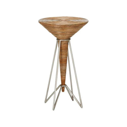 Mojito Jo Hand Crafted Rattan Twigs Side Table - LOOMLAN - Wildwood - Side Tables