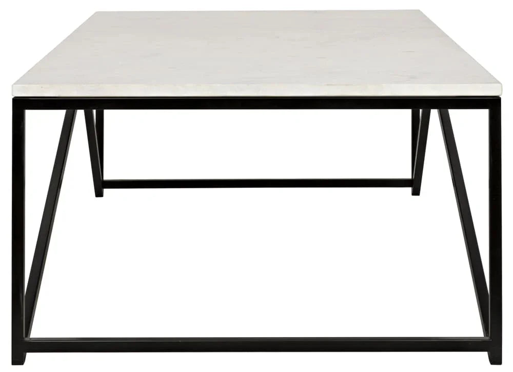 Molimo Marble Top Rectangular Coffee Table - LOOMLAN - Noir - Coffee Tables