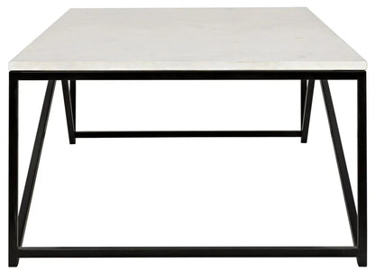 Molimo Marble Top Rectangular Coffee Table - LOOMLAN - Noir - Coffee Tables