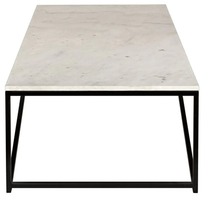 Molimo Marble Top Rectangular Coffee Table - LOOMLAN - Noir - Coffee Tables