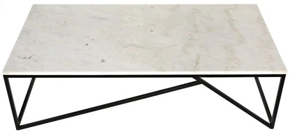 Molimo Marble Top Rectangular Coffee Table - LOOMLAN - Noir - Coffee Tables