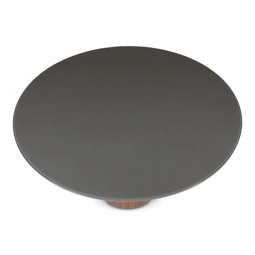 Mona Glass Top Round Dining Table-Dining Tables-Urbia-LOOMLAN