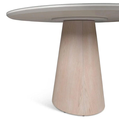 Mona Glass Top Round Dining Table-Dining Tables-Urbia-LOOMLAN