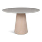 Mona Glass Top Round Dining Table-Dining Tables-Urbia-Off White, Nevoa-LOOMLAN