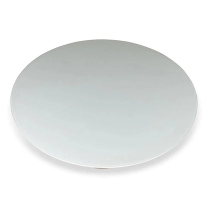 Mona Glass Top Round Dining Table-Dining Tables-Urbia-LOOMLAN