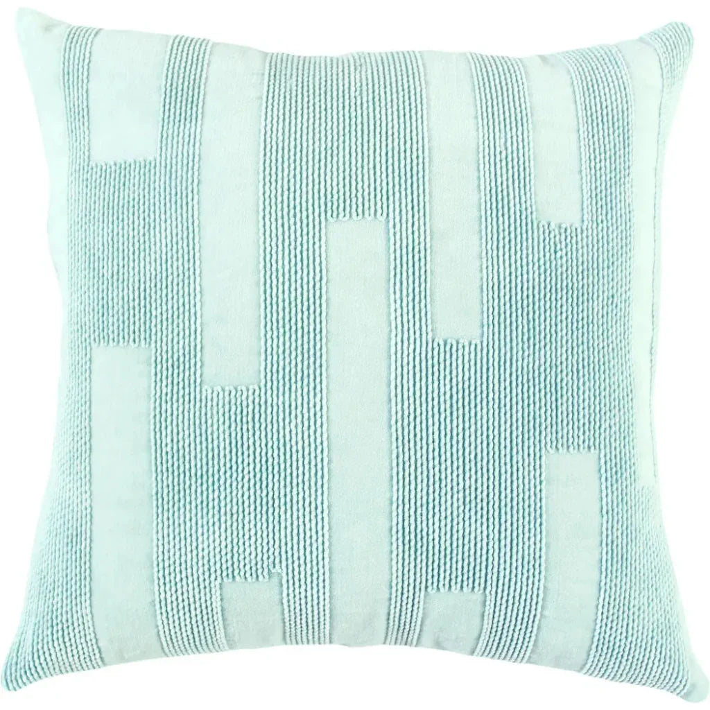 Mona Light Blue Throw Pillow Down Insert - LOOMLAN - LOOMLAN - Throw Pillows