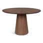 Mona Wooden Round Dining Table-Dining Tables-Urbia-Nogueira-LOOMLAN