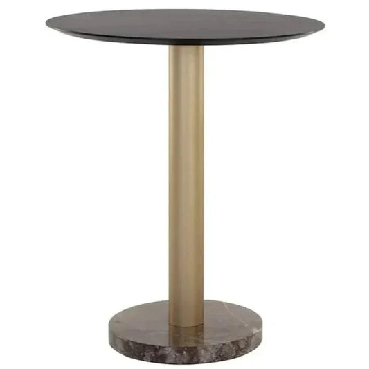 Monaco Wood Topped Round Bar Table - LOOMLAN - SUNPAN - Bar Tables
