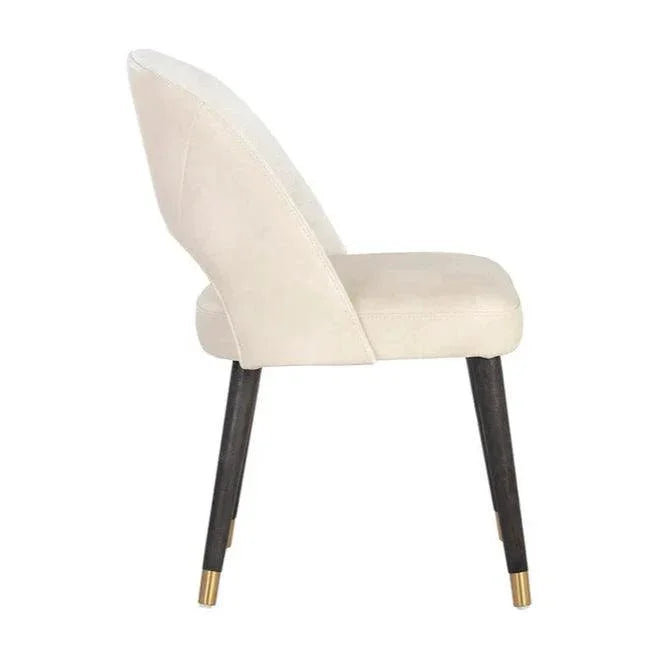 Monae Leather Armless Dining Chair - LOOMLAN - SUNPAN - Dining Chairs