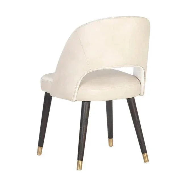 Monae Leather Armless Dining Chair - LOOMLAN - SUNPAN - Dining Chairs