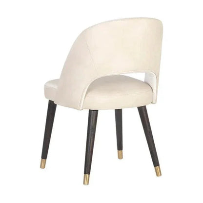 Monae Leather Armless Dining Chair - LOOMLAN - SUNPAN - Dining Chairs