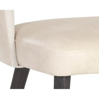 Monae Leather Armless Dining Chair - LOOMLAN - SUNPAN - Dining Chairs