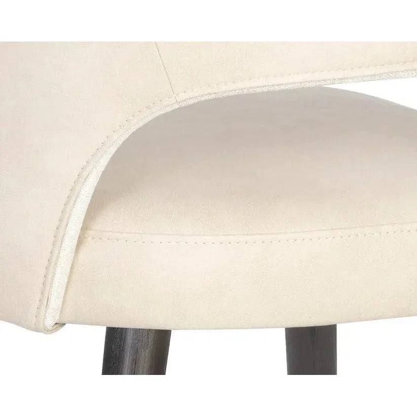 Monae Leather Armless Dining Chair - LOOMLAN - SUNPAN - Dining Chairs