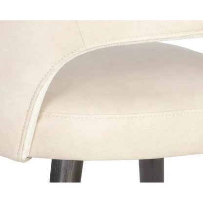 Monae Leather Armless Dining Chair - LOOMLAN - SUNPAN - Dining Chairs