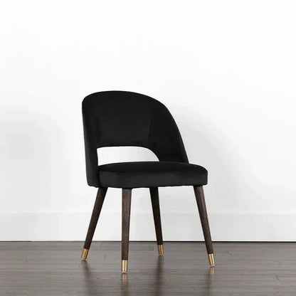 Monae Leather Armless Dining Chair - LOOMLAN - SUNPAN - Dining Chairs