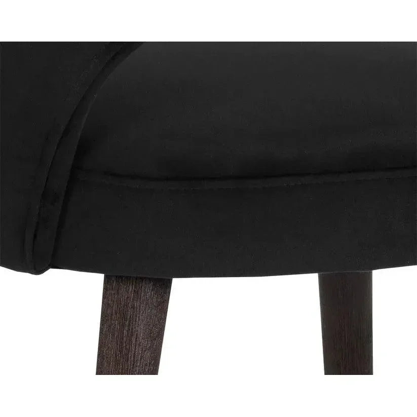 Monae Leather Armless Dining Chair - LOOMLAN - SUNPAN - Dining Chairs