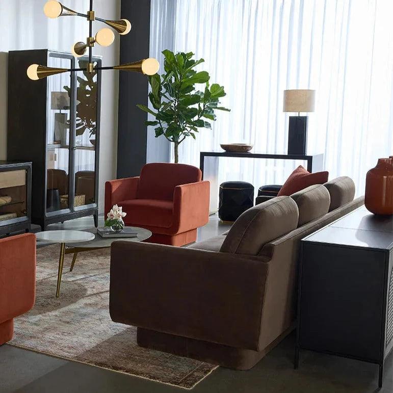 Monaro Console Table Black & Antique Brass - LOOMLAN - SUNPAN - Console Tables