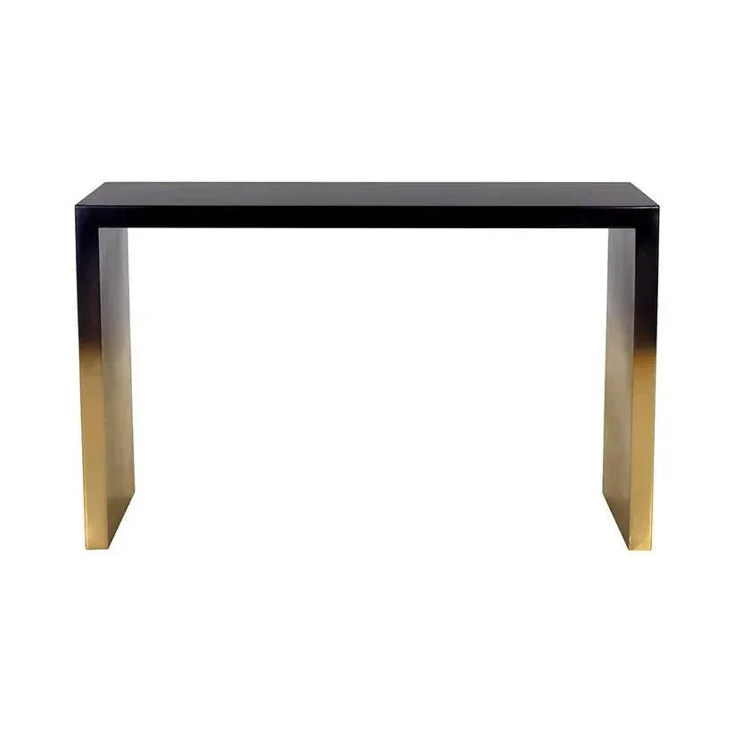 Monaro Console Table Black & Antique Brass - LOOMLAN - SUNPAN - Console Tables