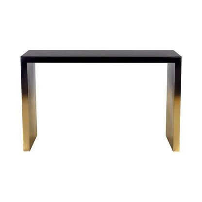 Monaro Console Table Black & Antique Brass - LOOMLAN - SUNPAN - Console Tables