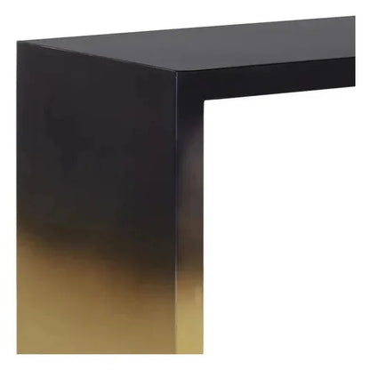 Monaro Console Table Black & Antique Brass - LOOMLAN - SUNPAN - Console Tables
