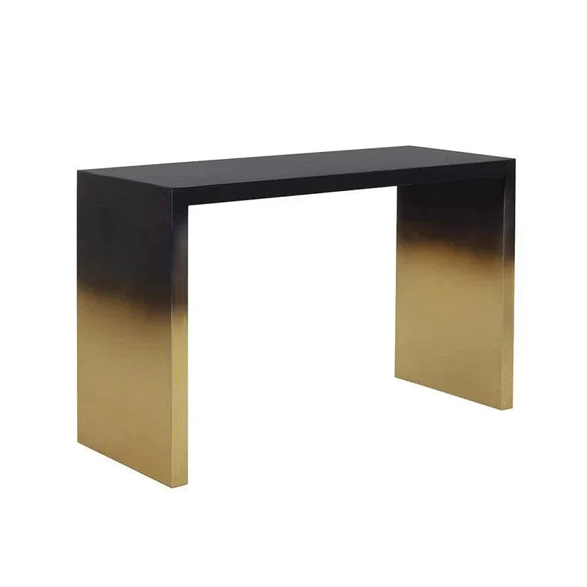 Monaro Console Table Black & Antique Brass - LOOMLAN - SUNPAN - Console Tables