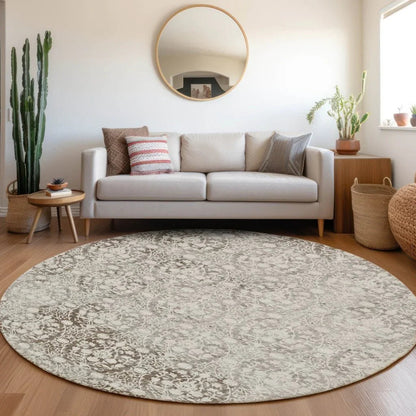 Monavia Chocolate Washable Indoor - Outdoor Rug - LOOMLAN - LOOMLAN Rugs - Outdoor Rugs