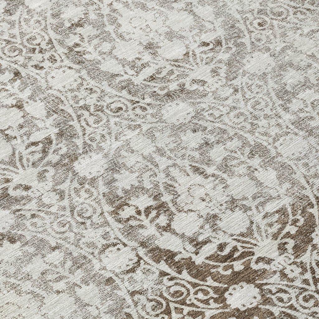 Monavia Chocolate Washable Indoor - Outdoor Rug - LOOMLAN - LOOMLAN Rugs - Outdoor Rugs