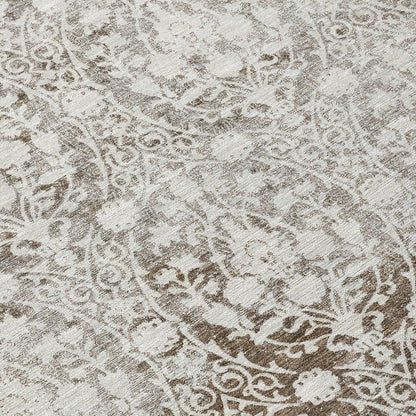 Monavia Chocolate Washable Indoor - Outdoor Rug - LOOMLAN - LOOMLAN Rugs - Outdoor Rugs