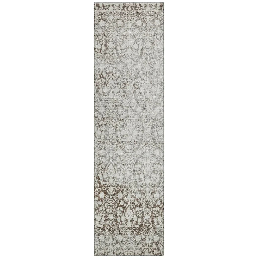 Monavia Chocolate Washable Indoor - Outdoor Rug - LOOMLAN - LOOMLAN Rugs - Outdoor Rugs