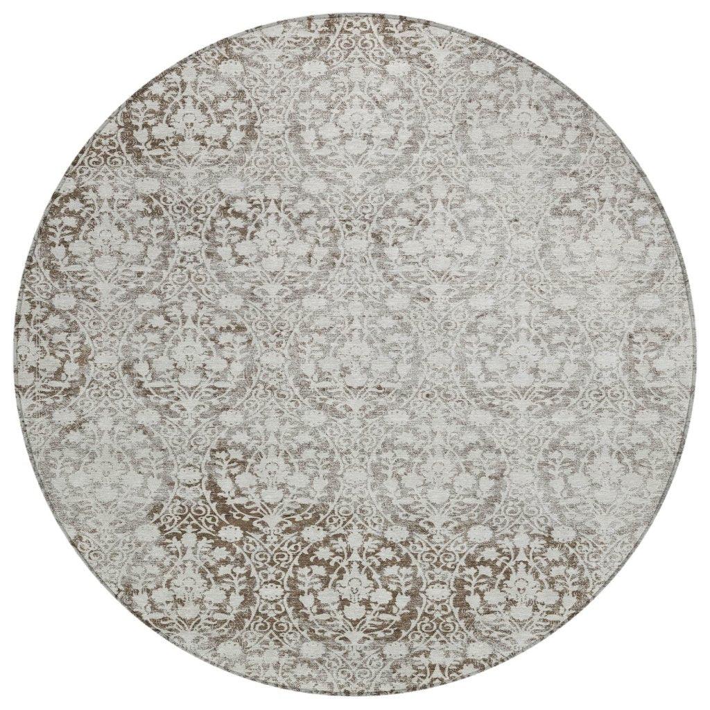 Monavia Chocolate Washable Indoor - Outdoor Rug - LOOMLAN - LOOMLAN Rugs - Outdoor Rugs