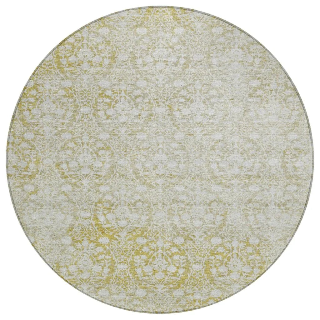 Monavia Gold Washable Indoor - Outdoor Rug - LOOMLAN - LOOMLAN Rugs - Outdoor Rugs