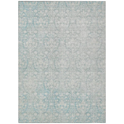 Monavia Teal Washable Indoor - Outdoor Rug - LOOMLAN - LOOMLAN Rugs - Outdoor Rugs