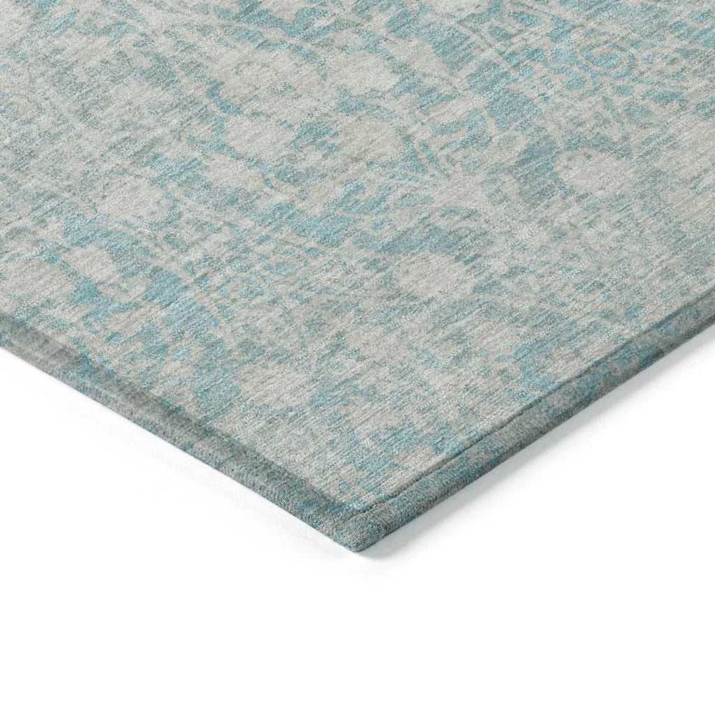 Monavia Teal Washable Indoor - Outdoor Rug - LOOMLAN - LOOMLAN Rugs - Outdoor Rugs