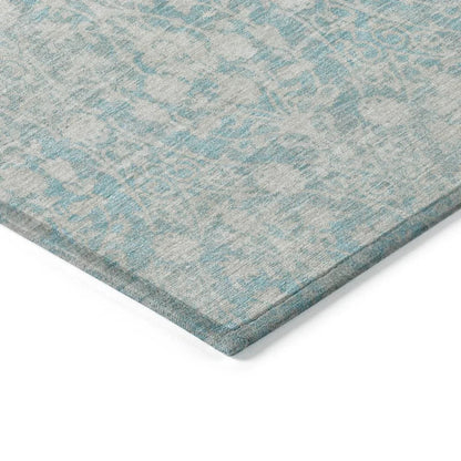 Monavia Teal Washable Indoor - Outdoor Rug - LOOMLAN - LOOMLAN Rugs - Outdoor Rugs