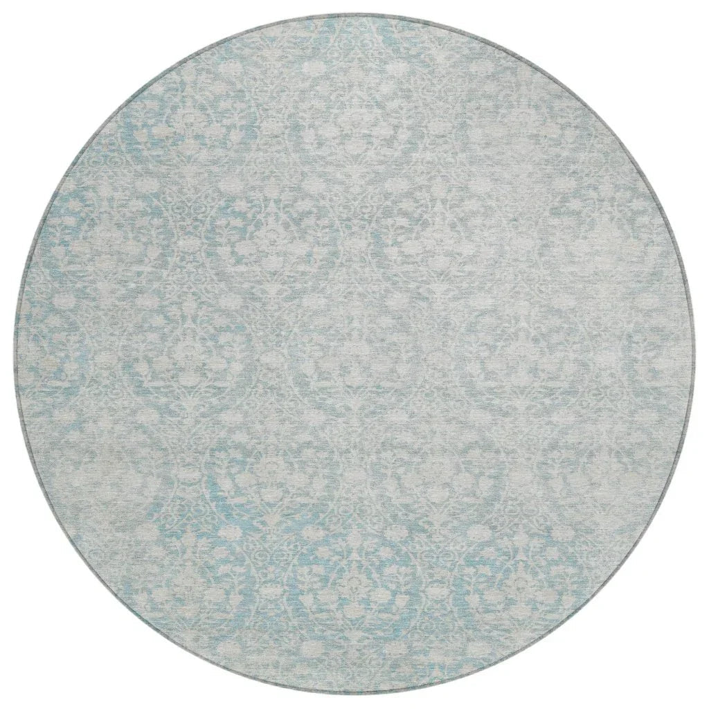 Monavia Teal Washable Indoor - Outdoor Rug - LOOMLAN - LOOMLAN Rugs - Outdoor Rugs