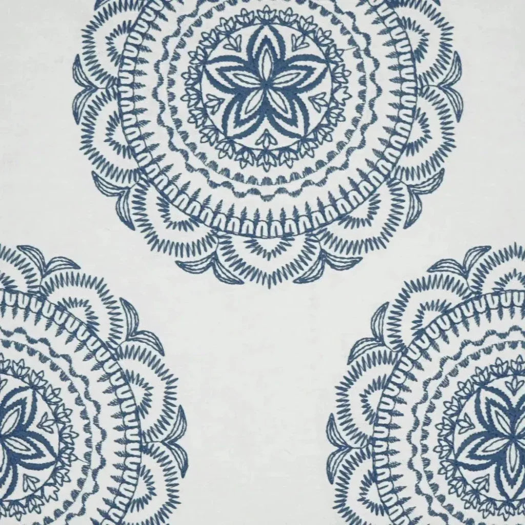 Mondelo Navy Floral Navy Large Throw Pillow Insert - LOOMLAN - D.V. Kap - Throw Pillows