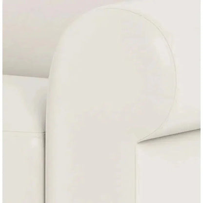 Mondern Leather Loveseat With Rolled Arms - LOOMLAN - Uptown Sebastian - Sofas & Loveseats