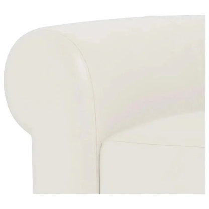 Mondern Leather Loveseat With Rolled Arms - LOOMLAN - Uptown Sebastian - Sofas & Loveseats