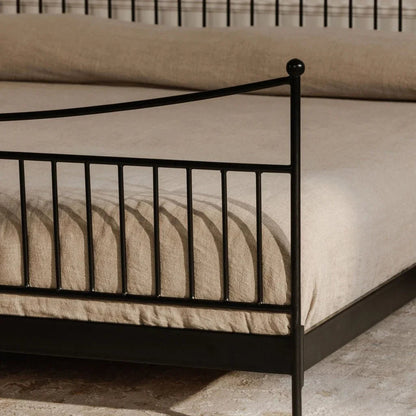 Monet Black Iron Frame Design Bed - LOOMLAN - Moe's Home - Beds