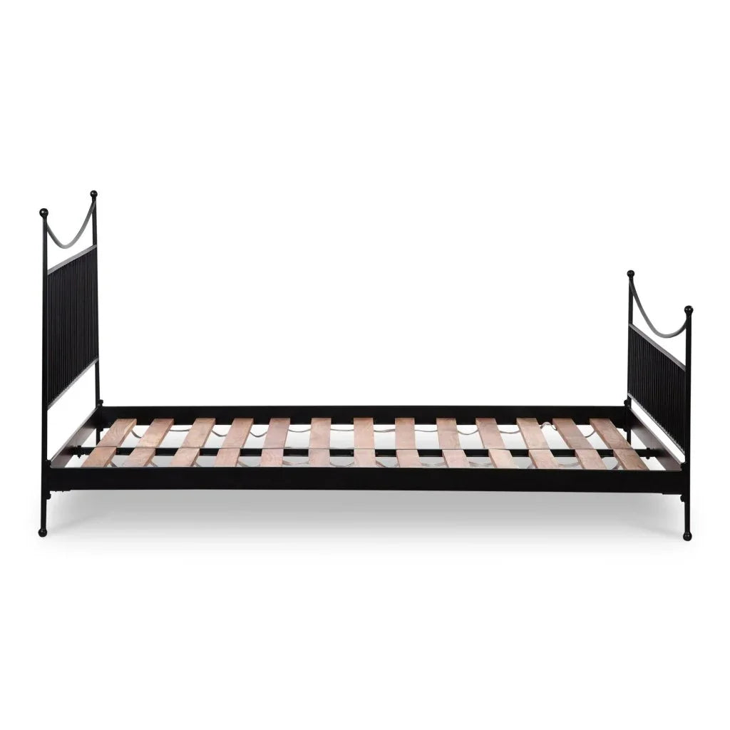 Monet Black Iron Frame Design Bed - LOOMLAN - Moe's Home - Beds