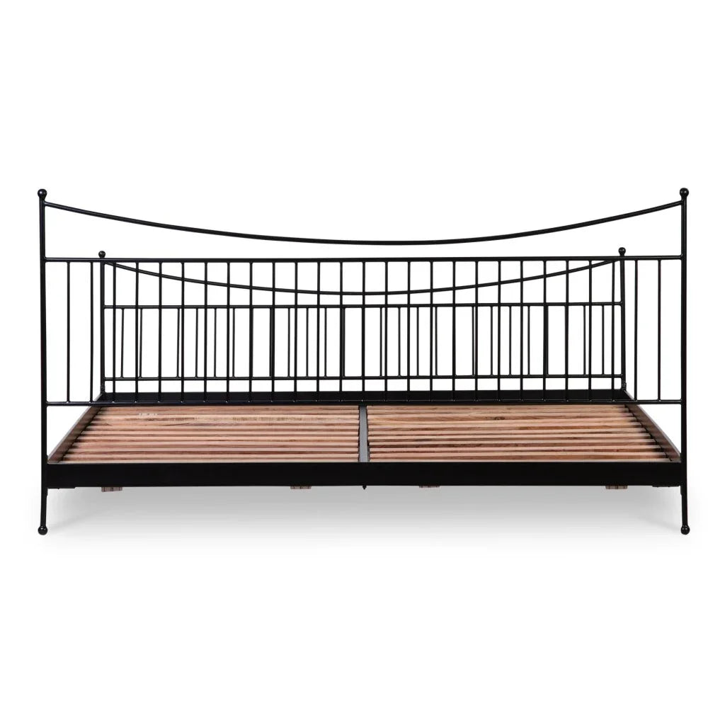 Monet Black Iron Frame Design Bed - LOOMLAN - Moe's Home - Beds